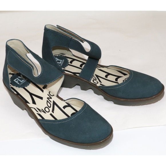 Fly London,  blue leather upper, almost brand new - Picture 2 of 8